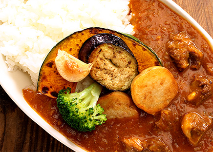 飛騨牛カレー焼き野菜　写真